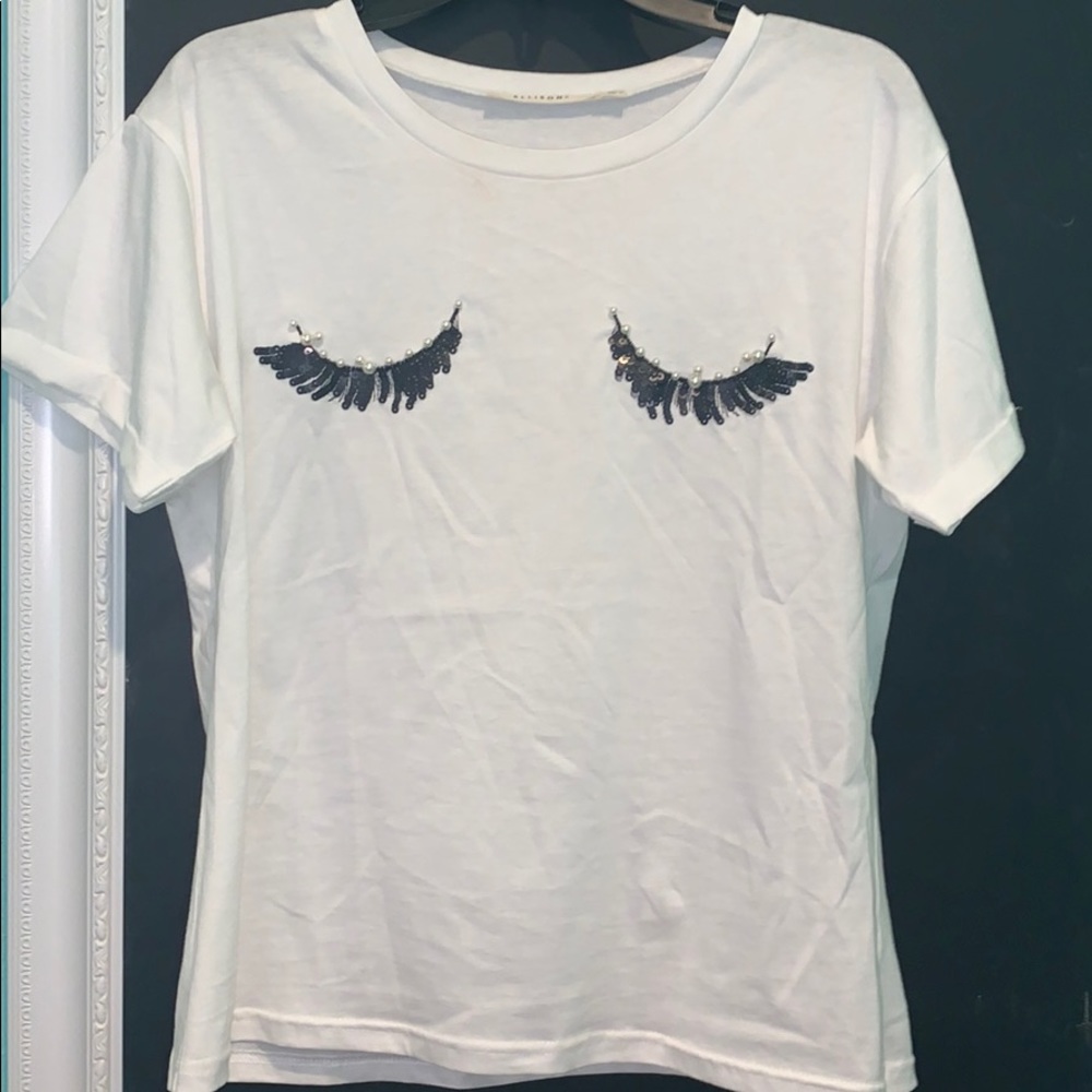 Dressy white tee